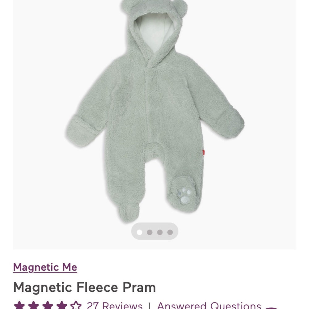Magnetic Me Fleece Pram